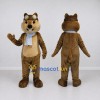 Custom Brown and Light Blue Aviator Squirrel Mascot Costume Adult Full Body Suit for Themed Events Custom Brown and Light Blue Aviator Squirrel Mascot Costume Adult Full Body Suit for Themed Events