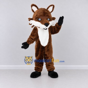 Custom Brown and White Fox Mascot Costume Adult Full Body Suit for Woodland Events Custom Brown and White Fox Mascot Costume Adult Full Body Suit for Woodland Events