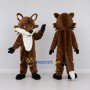 Custom Brown and White Fox Mascot Costume Adult Full Body Suit for Woodland Events