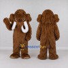 Custom Brown and White Mammoth Mascot Costume Adult Full Body Suit for Prehistoric Events Custom Brown and White Mammoth Mascot Costume Adult Full Body Suit for Prehistoric Events