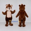 Custom Brown and Cream Hamster Mascot Costume Adult Full Body Suit for Children's Events Custom Brown and Cream Hamster Mascot Costume Adult Full Body Suit for Children's Events