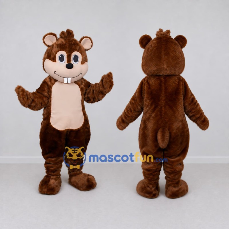 Custom Brown and Cream Hamster Mascot Costume Adult Full Body Suit for Children's Events Custom Brown and Cream Hamster Mascot Costume Adult Full Body Suit for Children's Events