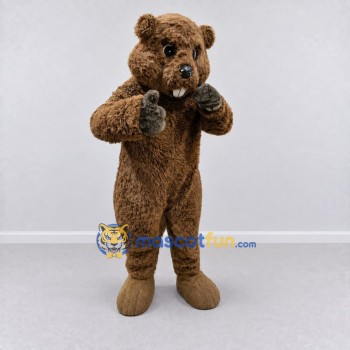 Custom Brown Beaver Mascot Costume Adult Full Body Suit for Nature Events