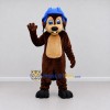 Custom Brown and Blue Helmeted Rodent Mascot Costume Adult Full Body Suit for Sports Events Custom Brown and Blue Helmeted Rodent Mascot Costume Adult Full Body Suit for Sports Events