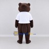 Custom Brown and White Beaver Mascot Costume Adult Full Body Suit for School Events Custom Brown and White Beaver Mascot Costume Adult Full Body Suit for School Events