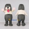 Custom Gray and White Shaggy Dog Mascot Costume Adult Full Body Suit for Pet Events Custom Gray and White Shaggy Dog Mascot Costume Adult Full Body Suit for Pet Events
