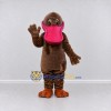 Custom Brown and Pink Platypus Mascot Costume Adult Full Body Suit for Wildlife Events Custom Brown and Pink Platypus Mascot Costume Adult Full Body Suit for Wildlife Events