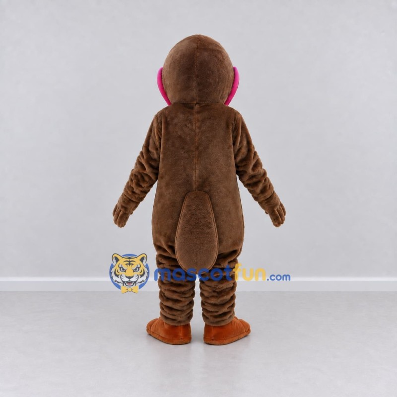Custom Brown and Pink Platypus Mascot Costume Adult Full Body Suit for Wildlife Events Custom Brown and Pink Platypus Mascot Costume Adult Full Body Suit for Wildlife Events