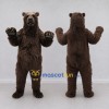 Custom Dark Brown Bear Mascot Costume Adult Full Body Suit for Wildlife Events