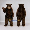 Custom Dark Brown Bear Mascot Costume Adult Full Body Suit for Wildlife Events
