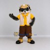 Custom Gray Yellow and Brown Explorer Raccoon Mascot Costume Adult Full Body Suit for Nature Events Custom Gray Yellow and Brown Explorer Raccoon Mascot Costume Adult Full Body Suit for Nature Events