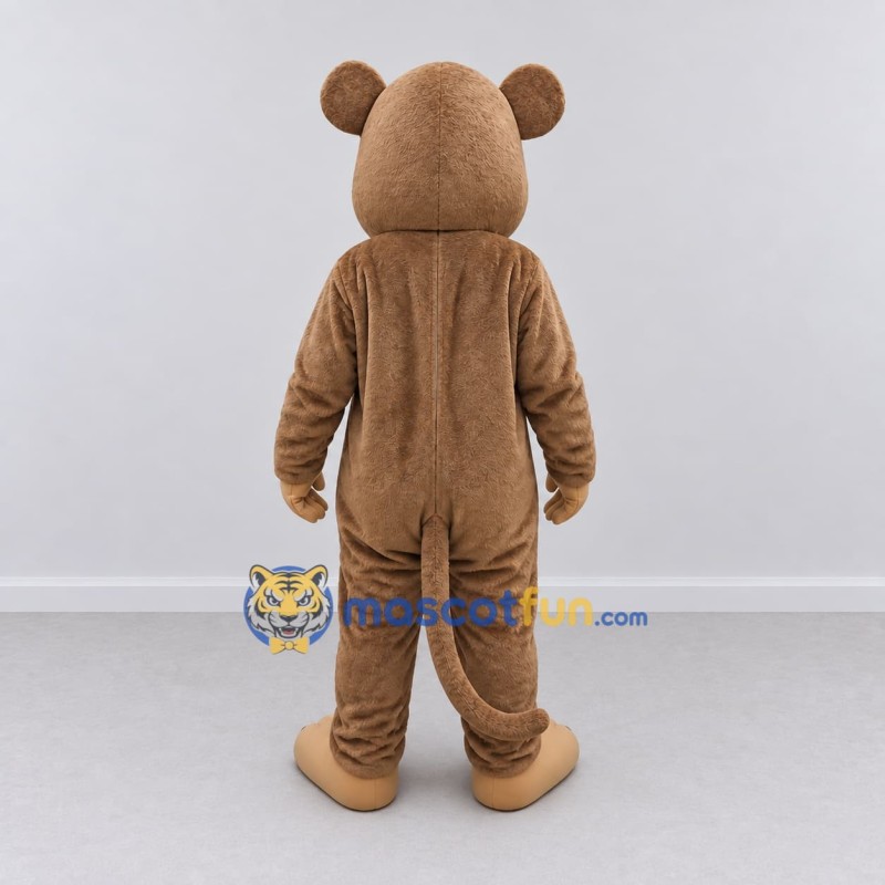Custom Brown and Tan Monkey Mascot Costume Adult Full Body Suit for Children's Events Custom Brown and Tan Monkey Mascot Costume Adult Full Body Suit for Children's Events