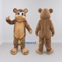 Custom Brown and Tan Monkey Mascot Costume Adult Full Body Suit for Children's Events