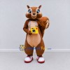 Custom Brown and Tan Tourist Squirrel Mascot Costume Adult Full Body Suit for Travel Events Custom Brown and Tan Tourist Squirrel Mascot Costume Adult Full Body Suit for Travel Events