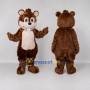 Custom Brown and Cream Hamster Mascot Costume Adult Full Body Suit for Children's Events
