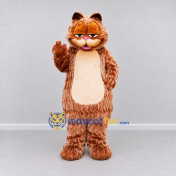 Custom Orange and Cream Tabby Cat Mascot Costume Adult Full Body Suit for Children's Events Custom Orange and Cream Tabby Cat Mascot Costume Adult Full Body Suit for Children's Events