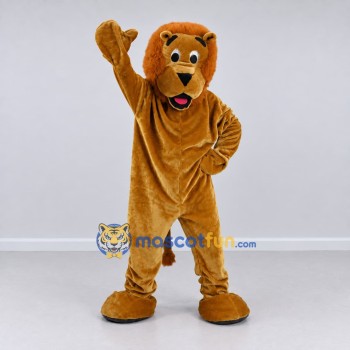 Custom Golden Brown Lion Mascot Costume Adult Full Body Suit for School Events Custom Golden Brown Lion Mascot Costume Adult Full Body Suit for School Events