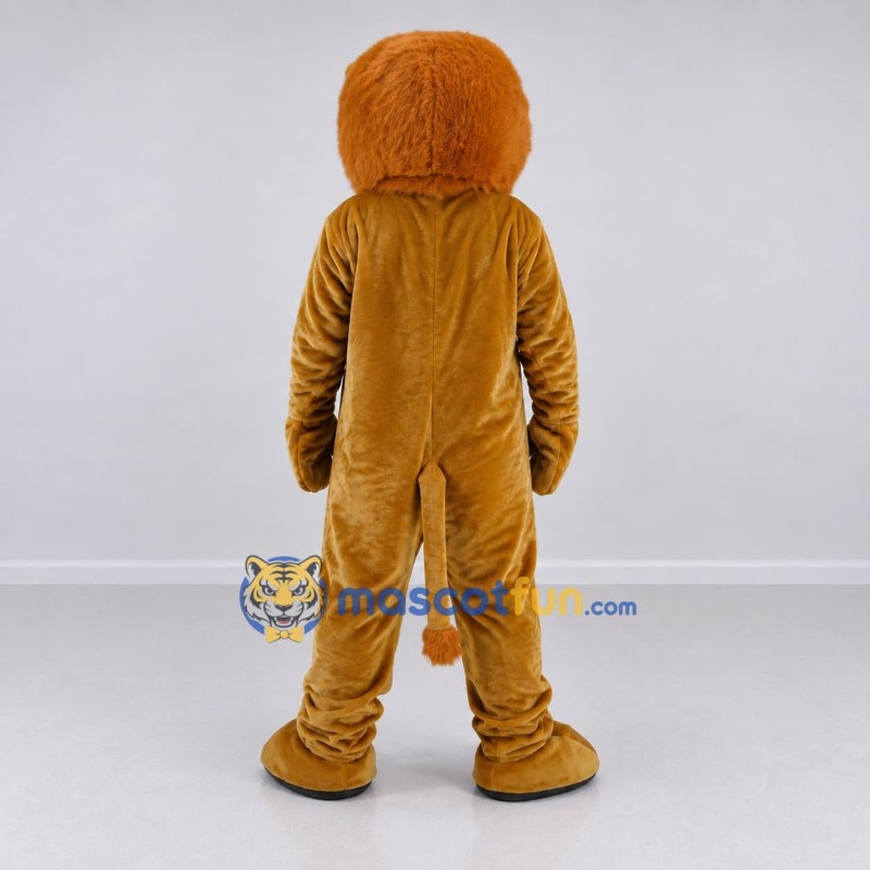 Custom Golden Brown Lion Mascot Costume Adult Full Body Suit for School Events Custom Golden Brown Lion Mascot Costume Adult Full Body Suit for School Events