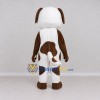Custom White and Brown Dog Mascot Costume Adult Full Body Suit for Pet Events Custom White and Brown Dog Mascot Costume Adult Full Body Suit for Pet Events