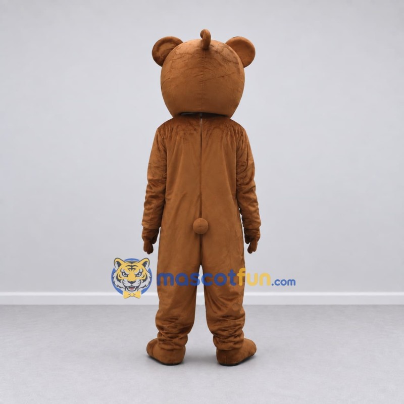Custom Brown and Cream Teddy Bear Mascot Costume Adult Full Body Suit for Children's Events Custom Brown and Cream Teddy Bear Mascot Costume Adult Full Body Suit for Children's Events