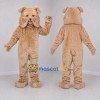 Custom Beige Bulldog Mascot Costume Adult Full Body Suit for Sports Events Custom Beige Bulldog Mascot Costume Adult Full Body Suit for Sports Events