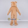 Custom Beige Bulldog Mascot Costume Adult Full Body Suit for Sports Events Custom Beige Bulldog Mascot Costume Adult Full Body Suit for Sports Events