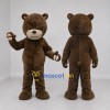 Custom Dark Brown and Cream Teddy Bear Mascot Costume Adult Full Body Suit for Children's Events Custom Dark Brown and Cream Teddy Bear Mascot Costume Adult Full Body Suit for Children's Events