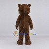 Custom Dark Brown and Cream Teddy Bear Mascot Costume Adult Full Body Suit for Children's Events Custom Dark Brown and Cream Teddy Bear Mascot Costume Adult Full Body Suit for Children's Events