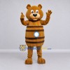 Custom Golden Brown Barrel Bear Mascot Costume Adult Full Body Suit for Themed Events