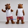 Custom Brown White and Red Beaver Mascot Costume Adult Full Body Suit for Summer Events