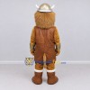 Custom Brown and Gold Viking Lion Mascot Costume Adult Full Body Suit for Themed Events Custom Brown and Gold Viking Lion Mascot Costume Adult Full Body Suit for Themed Events