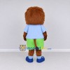 Custom Brown Blue and Green Lion Mascot Costume Adult Full Body Suit for Children's Events