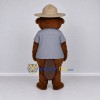 Custom Brown and Gray Ranger Beaver Mascot Costume Adult Full Body Suit for Nature Events Custom Brown and Gray Ranger Beaver Mascot Costume Adult Full Body Suit for Nature Events