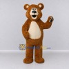 Custom Brown and Cream Teddy Bear Mascot Costume Adult Full Body Suit for Children's Events Custom Brown and Cream Teddy Bear Mascot Costume Adult Full Body Suit for Children's Events