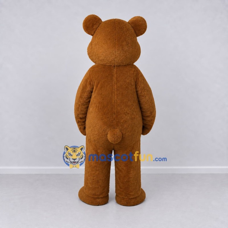 Custom Brown and Cream Teddy Bear Mascot Costume Adult Full Body Suit for Children's Events Custom Brown and Cream Teddy Bear Mascot Costume Adult Full Body Suit for Children's Events