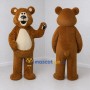 Custom Brown and Cream Teddy Bear Mascot Costume Adult Full Body Suit for Children's Events