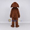 Custom Brown and White Dog Mascot Costume Adult Full Body Suit for Pet Events Custom Brown and White Dog Mascot Costume Adult Full Body Suit for Pet Events