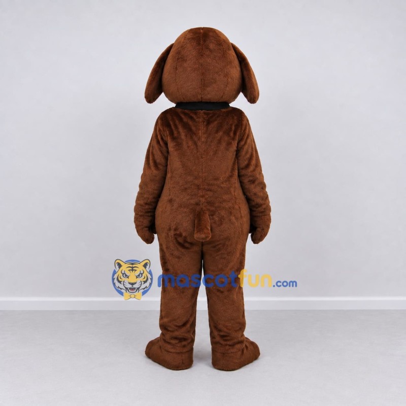 Custom Brown and White Dog Mascot Costume Adult Full Body Suit for Pet Events Custom Brown and White Dog Mascot Costume Adult Full Body Suit for Pet Events