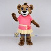 Custom Brown Pink and Cream Bear Mascot Costume Adult Full Body Suit for Children's Events Custom Brown Pink and Cream Bear Mascot Costume Adult Full Body Suit for Children's Events
