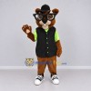 Custom Brown Black and Green Rodent Mascot Costume Adult Full Body Suit for School Events Custom Brown Black and Green Rodent Mascot Costume Adult Full Body Suit for School Events