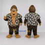Custom Brown and Multicolor Gorilla Mascot Costume Adult Full Body Suit for Tropical Events