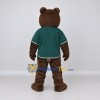 Custom Brown and Green Bear Mascot Costume Adult Full Body Suit for Sports Events Custom Brown and Green Bear Mascot Costume Adult Full Body Suit for Sports Events