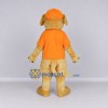 Custom Golden Tan and Orange Dog Mascot Costume Adult Full Body Suit for School Events Custom Golden Tan and Orange Dog Mascot Costume Adult Full Body Suit for School Events