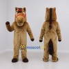 Custom Tan and Brown Horse Mascot Costume Adult Full Body Suit for Farm Events