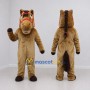 Custom Tan and Brown Horse Mascot Costume Adult Full Body Suit for Farm Events