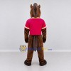 Custom Brown and Red Horse Mascot Costume Adult Full Body Suit for Sports Events Custom Brown and Red Horse Mascot Costume Adult Full Body Suit for Sports Events