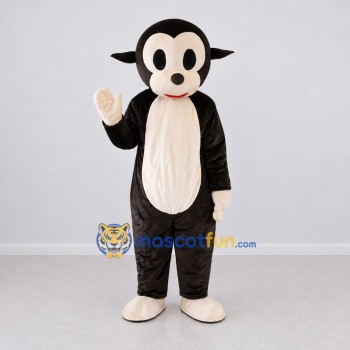 Custom Black and White Monkey Mascot Costume Adult Full Body Suit for Children's Events Custom Black and White Monkey Mascot Costume Adult Full Body Suit for Children's Events