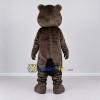 Custom Gray Brown and Tan Rodent Mascot Costume Adult Full Body Suit for Nature Events Custom Gray Brown and Tan Rodent Mascot Costume Adult Full Body Suit for Nature Events