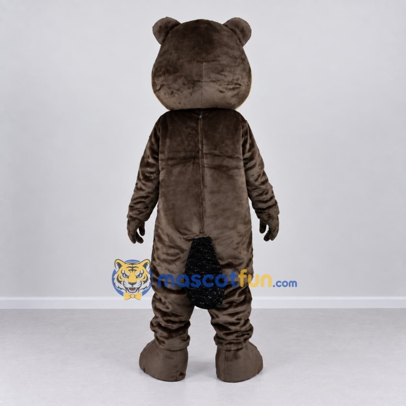 Custom Gray Brown and Tan Rodent Mascot Costume Adult Full Body Suit for Nature Events Custom Gray Brown and Tan Rodent Mascot Costume Adult Full Body Suit for Nature Events