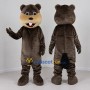 Custom Gray Brown and Tan Rodent Mascot Costume Adult Full Body Suit for Nature Events